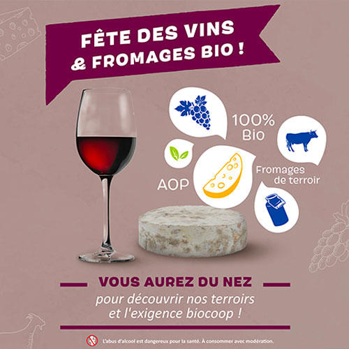 Biocoop fête les vins et les fromages bio ! Biocoop fête les vins et les fromages bio !